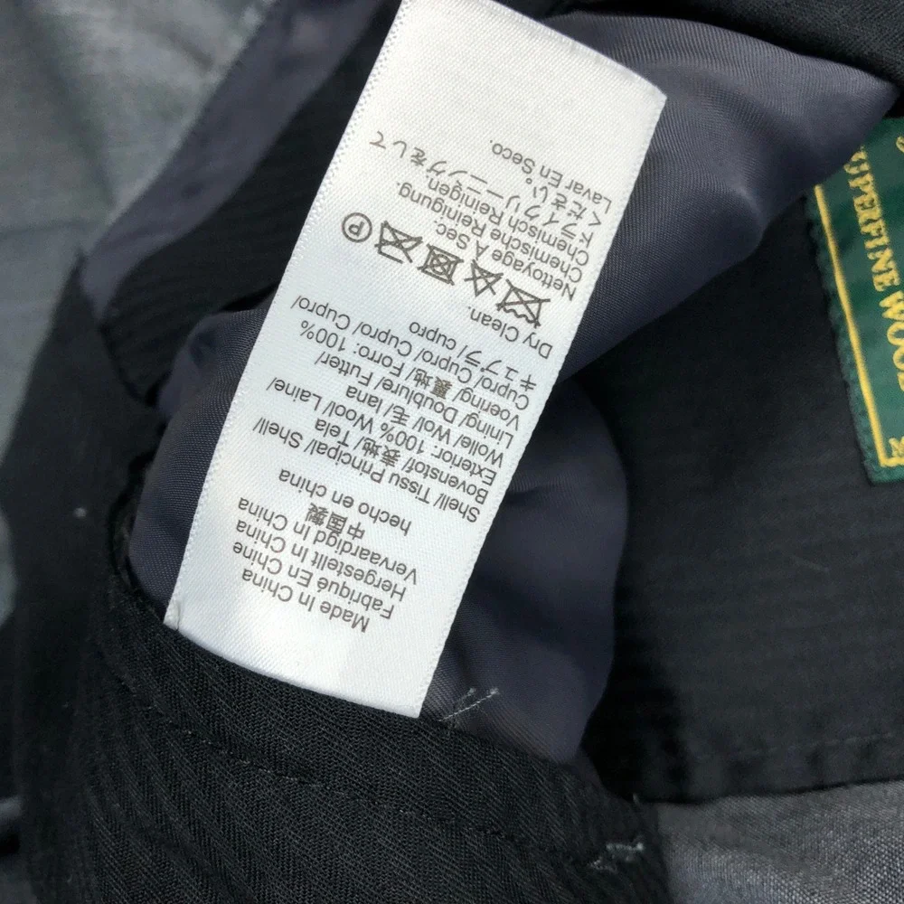 J Crew Ludlow Loro Piana Superfine Wool Dress Pants Mens 36x31 Charcoal Grey